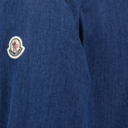 Chemises Chemise en denim Moncler Bleu foncé Homme
