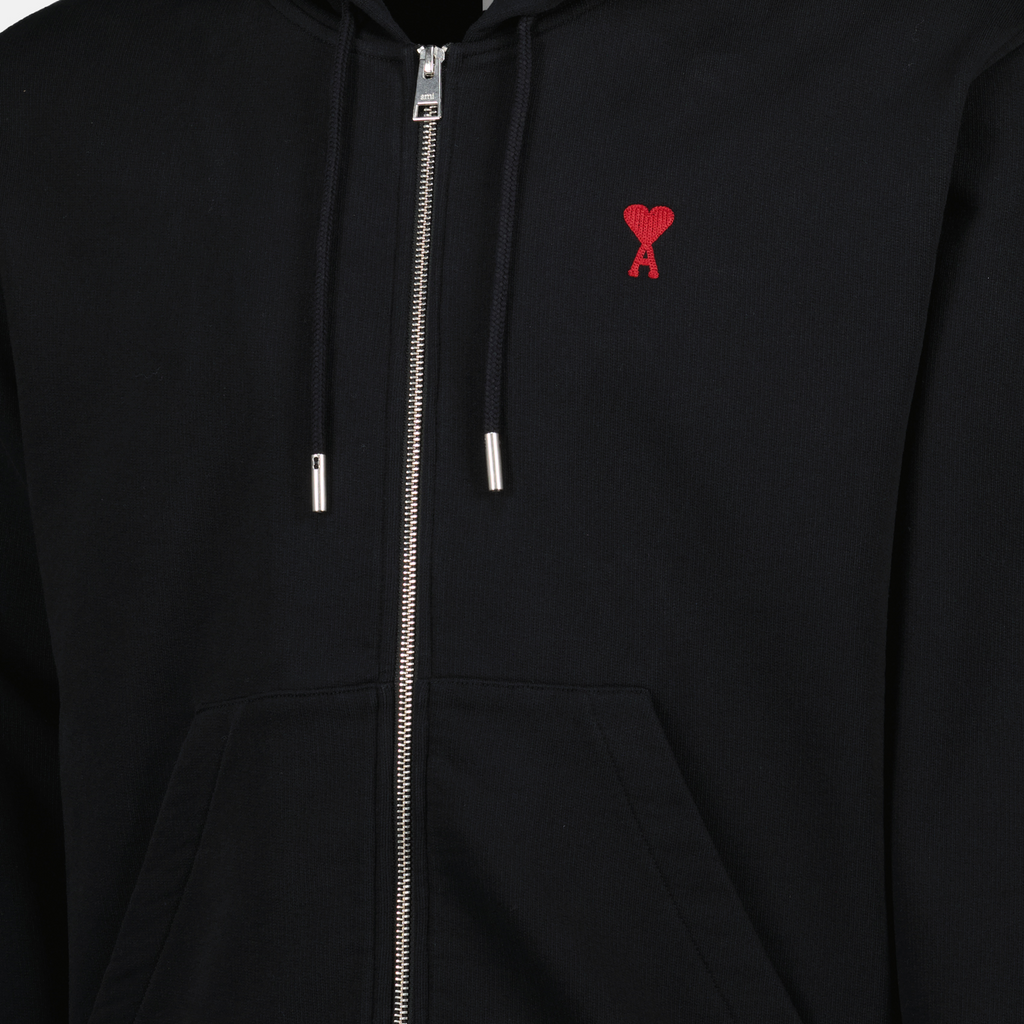 Sweatshirts Sweat zippé Ami de coeur Ami PARIS Noir Homme