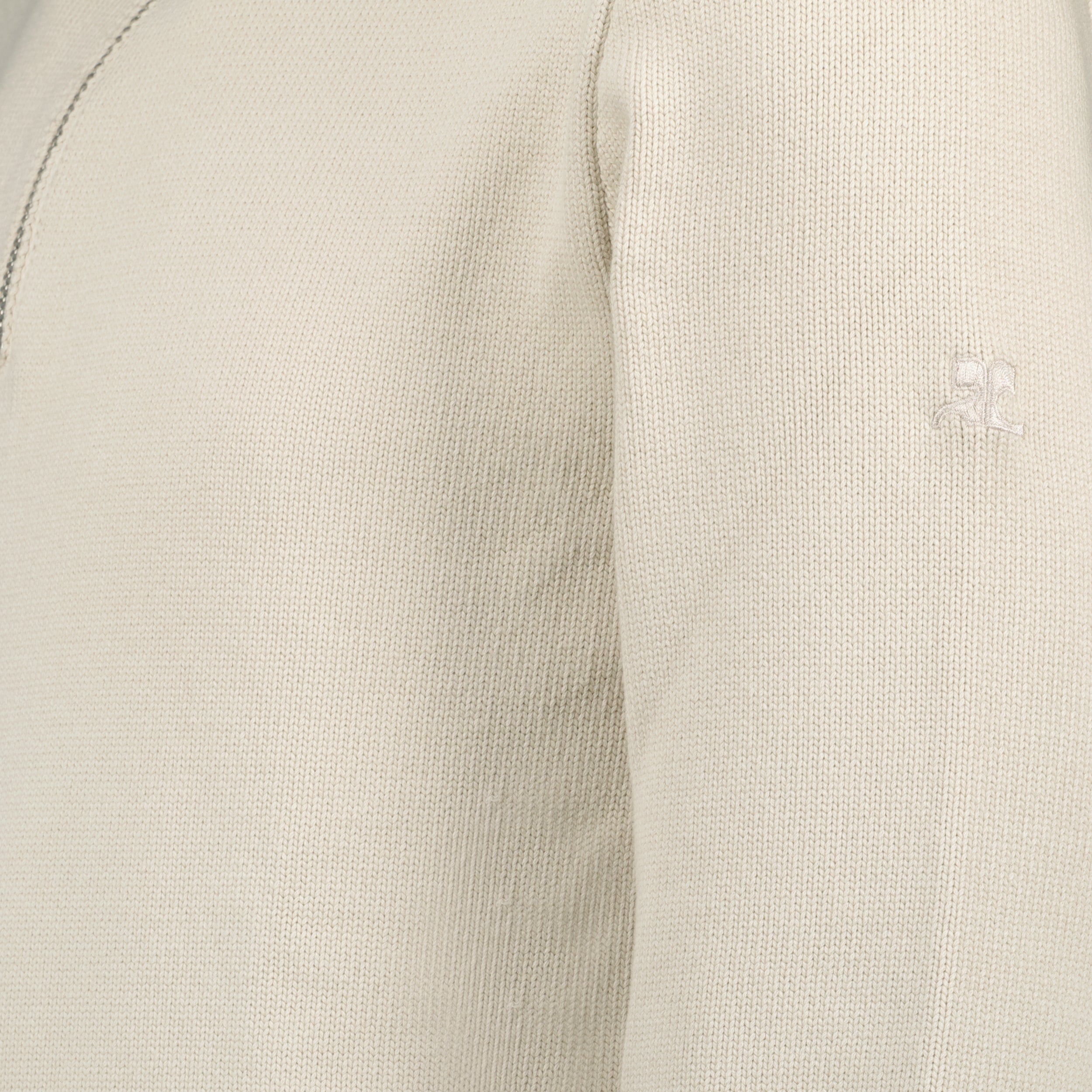 Knitwear Zip Collar Sweater Courrèges Beige Homme