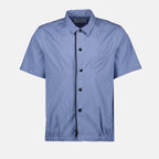 Chemises Chemise en coton à rayures Sacai Bleu Homme