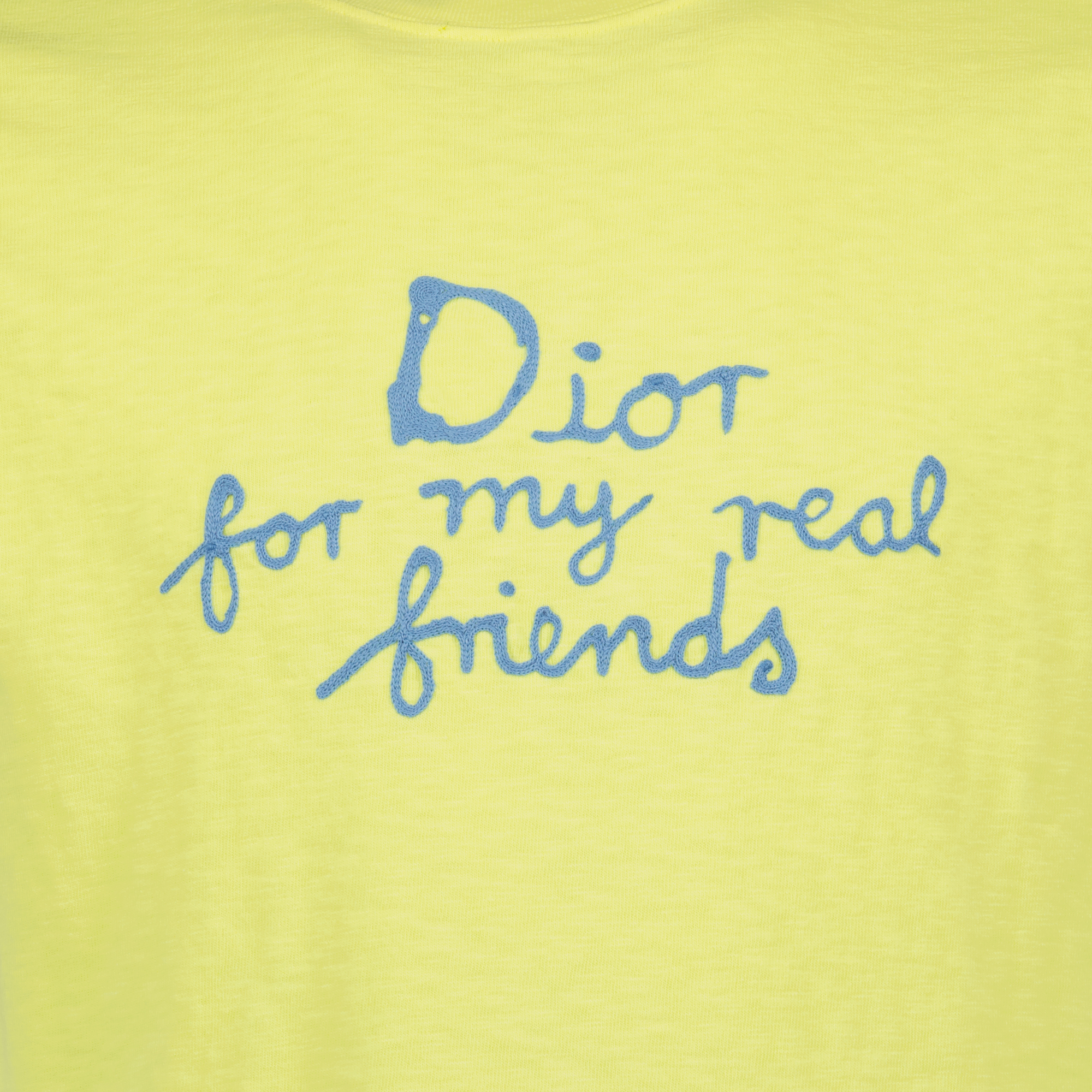 Tシャツ ディオールとハルトン・ネル Tシャツ Dior 黄色 Homme