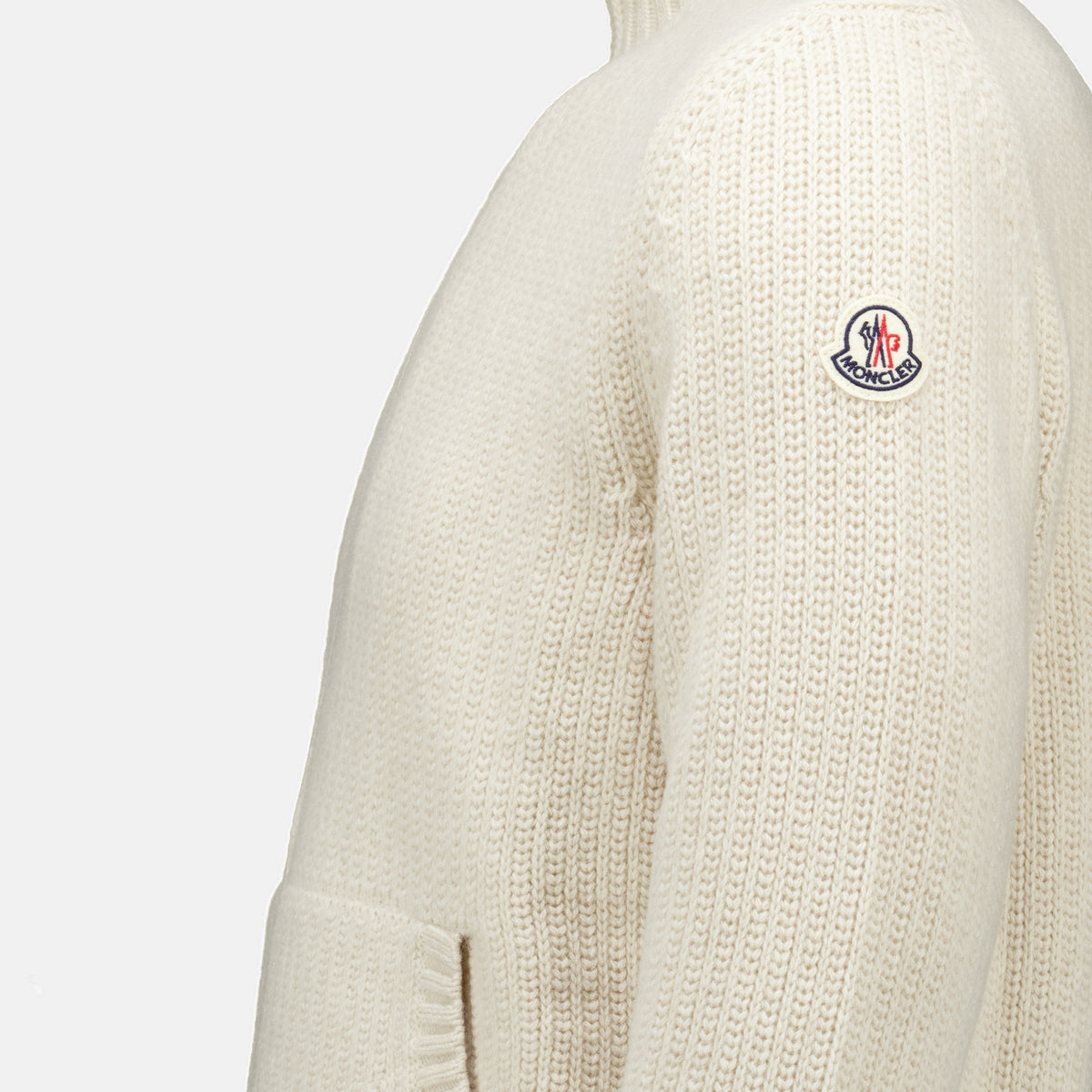 Maille Beige Wollcardigan Moncler Beige Homme