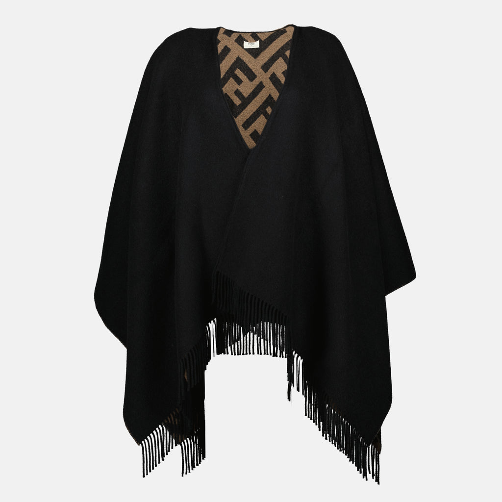 Vestes Poncho FF Fendi Marron Femme