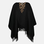 Vestes Poncho FF Fendi Marron Femme