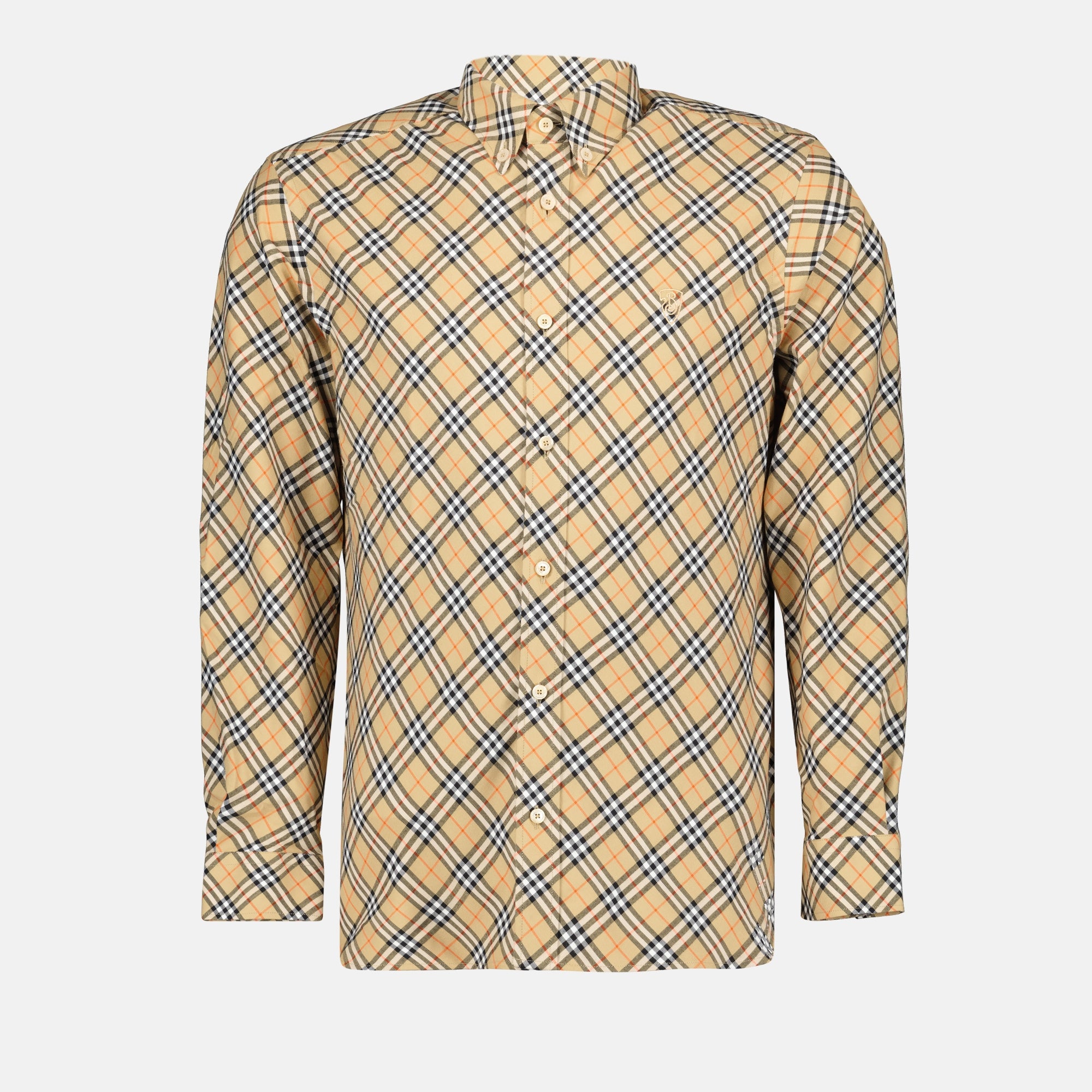 Shirts Check Shirt Burberry Beige Homme