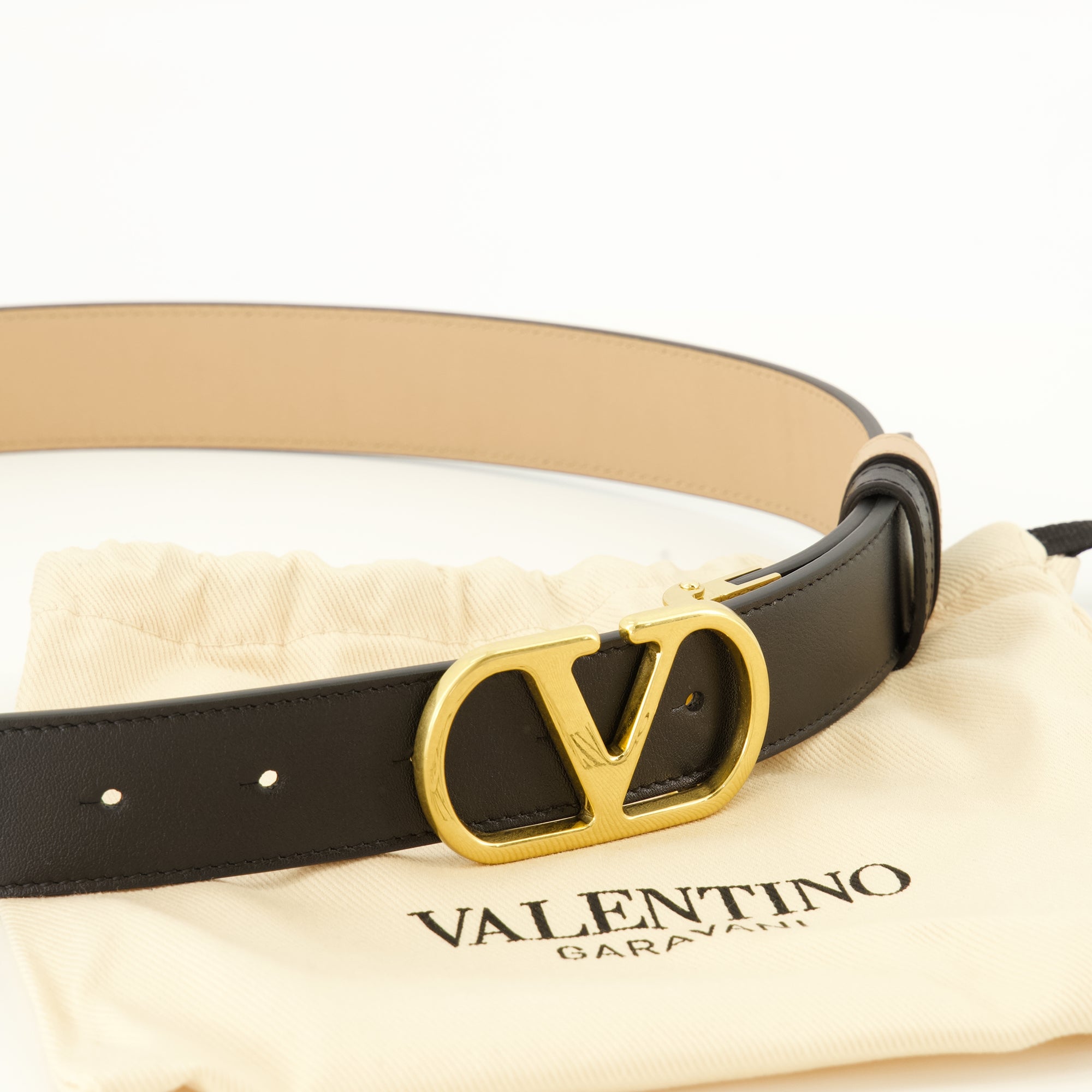 Ceintures Cintura Reversibile VLogo Beige Valentino Garavani Beige Femme