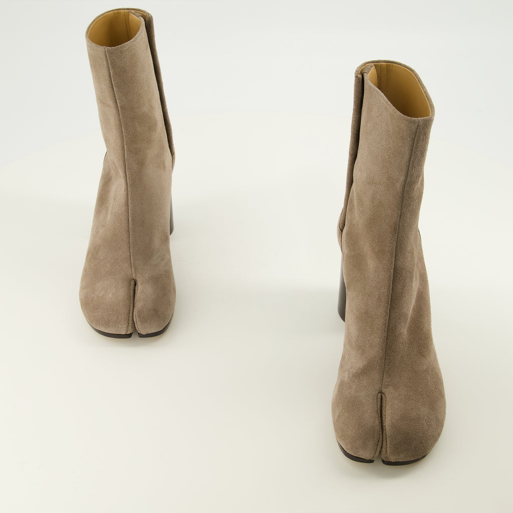 Bottines 갈색 스웨이드 타비 앵클 부츠 Mm6 Marron Femme