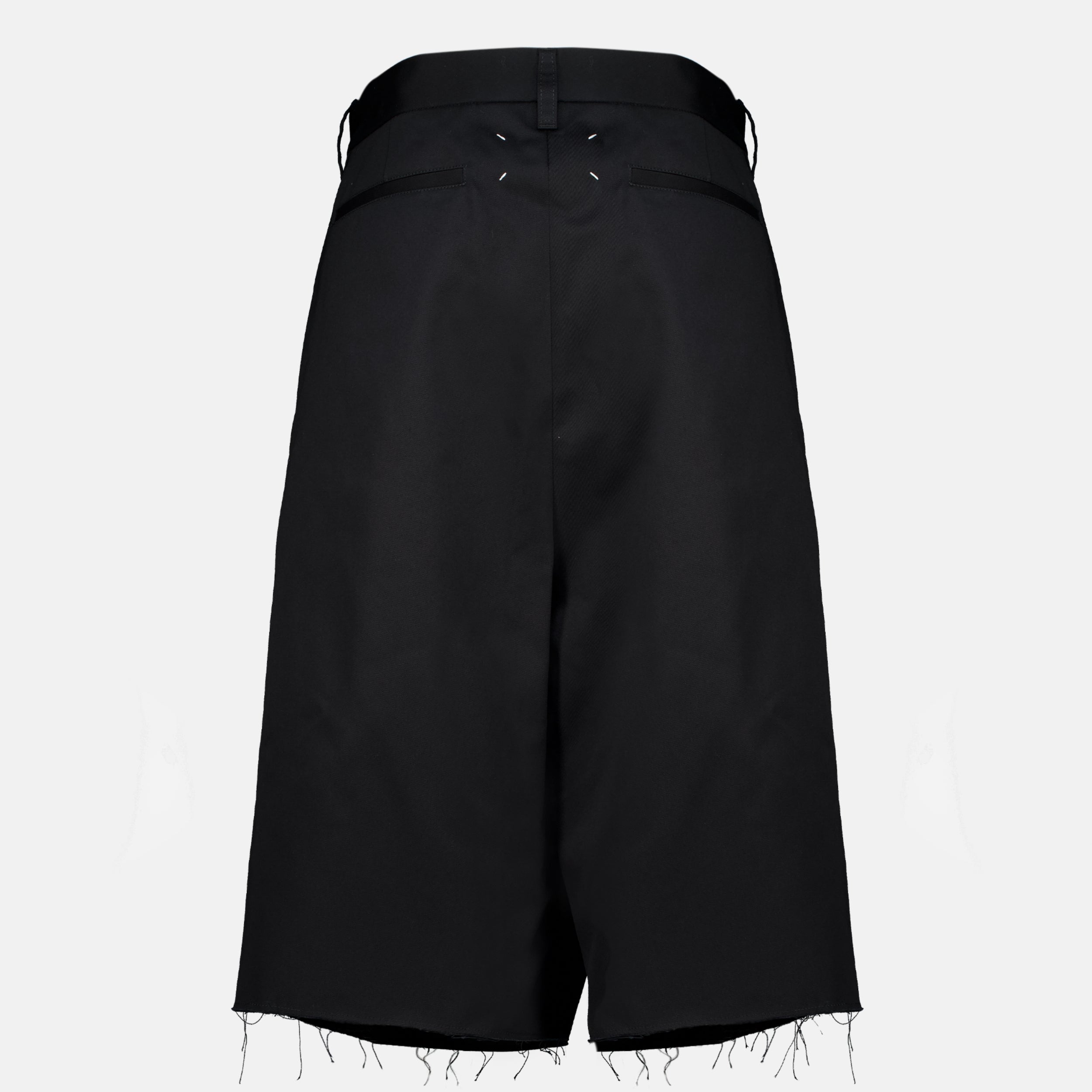 Shorts Black Cotton Wrap Shorts Maison Margiela Noir Femme