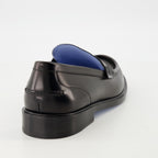 Loafers Leather Loafers Versace Black Homme