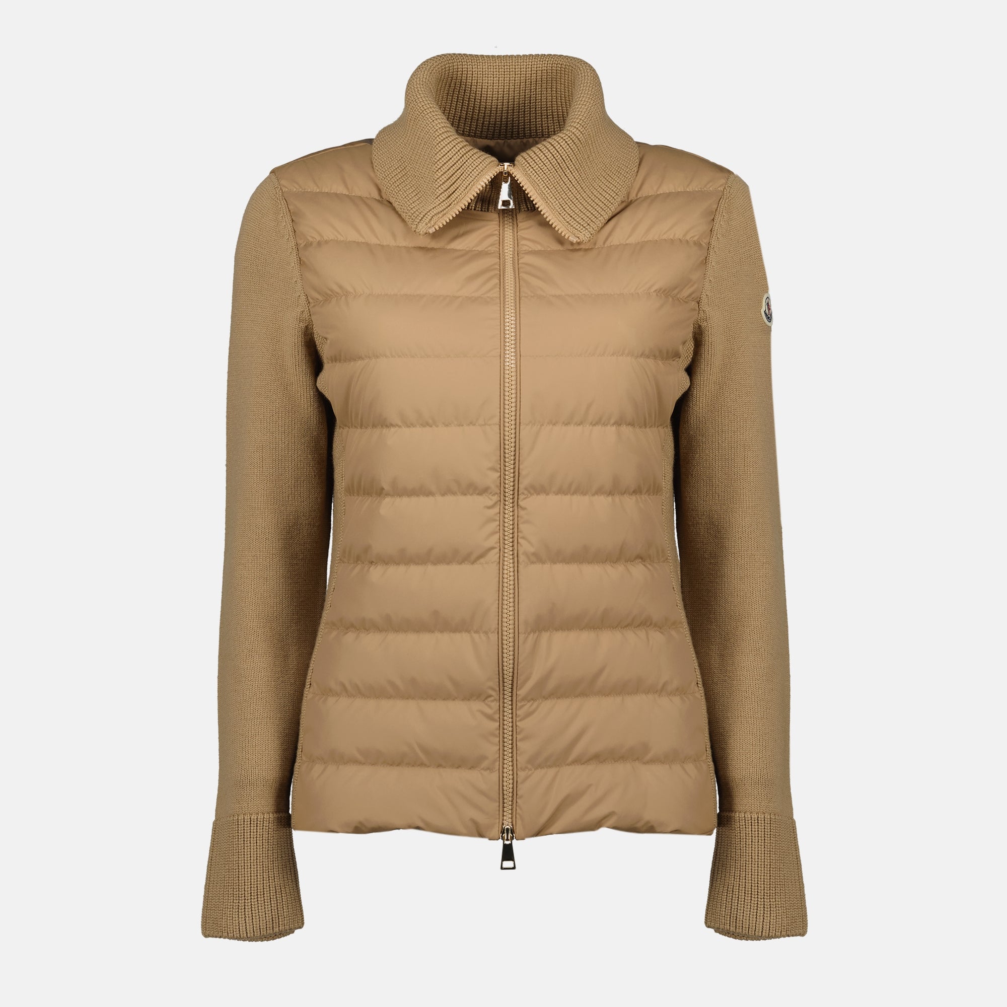 Imagen del artículo Chaqueta de dos materiales de la marca Moncler para mujer - Temporada Otoño-Invierno 2025 - Vista Frontal