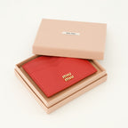 Petite maroquinerie Porte-cartes en cuir rouge Miu Miu Rouge Femme