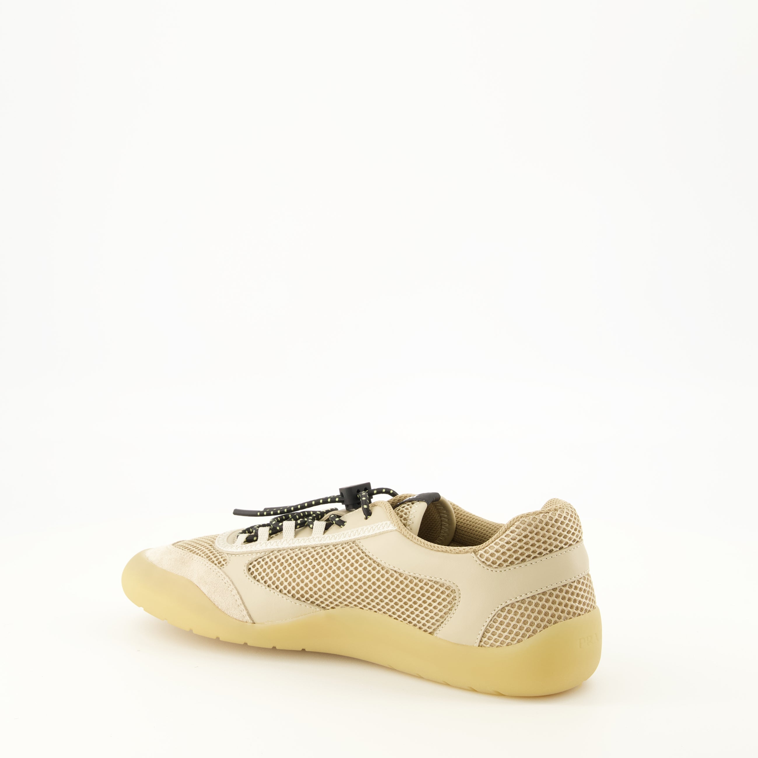 Baskets ベージュ メッシュ スニーカー Prada Beige Femme
