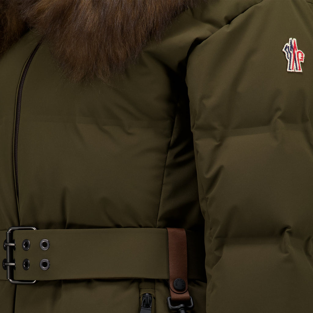 Manteaux 시오울 카키 스키 재킷 Moncler Grenoble Kaki Femme