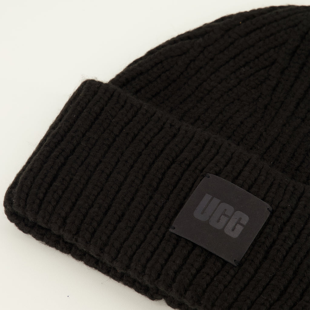 Chapeaux, casquettes et bonnets Black Knit Beanie Ugg Noir Unisexe