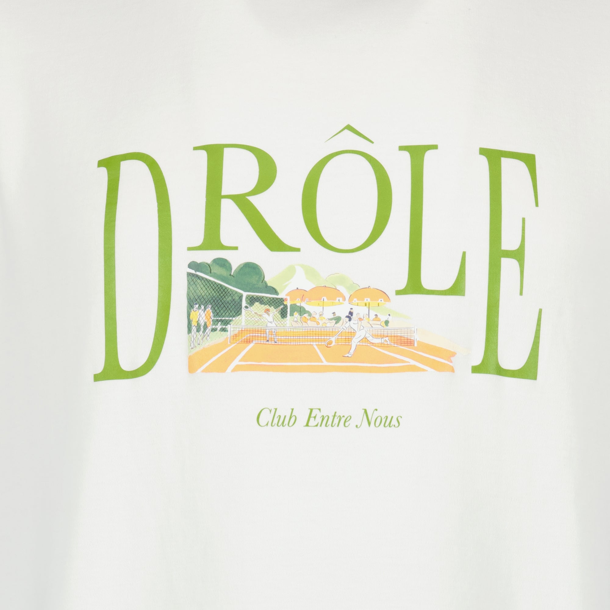 Camisetas Camiseta Tennis Court Drole De Monsieur Blanco Homme