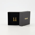 Jewelry La Medusa Hoop Earrings with Crystals Versace Gold Femme