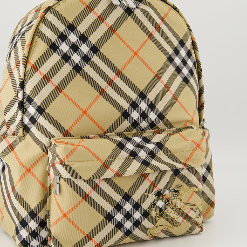 Sacs à dos Petit sac à dos Check Burberry Beige Homme