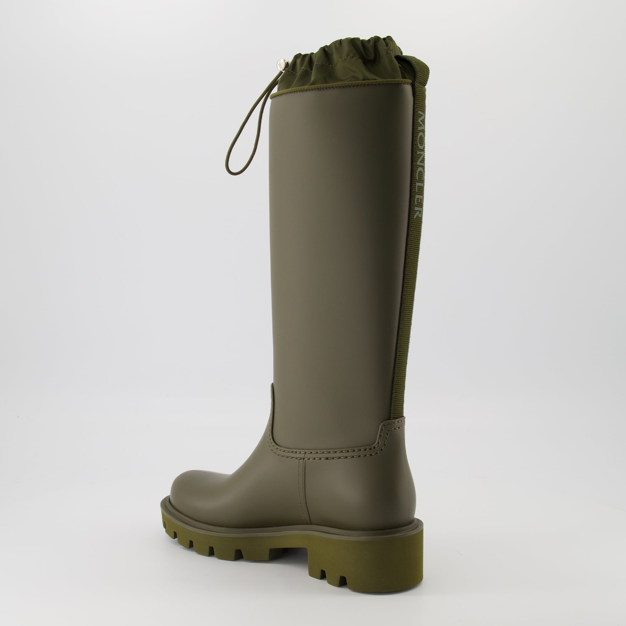 Bottes Kickstream High Rain Boots Moncler Vert Femme