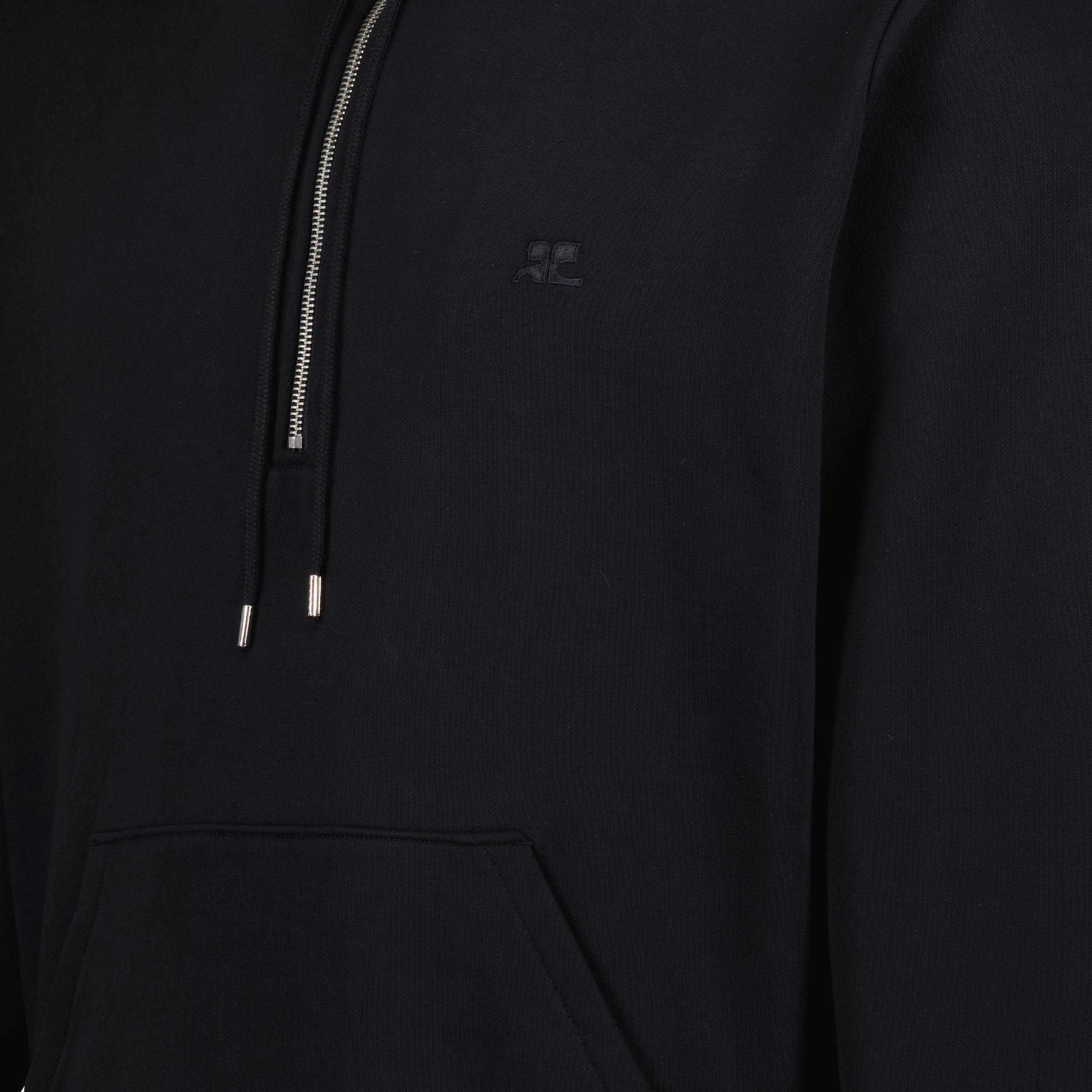 Sweatshirts Zip-Up Hoodie Courrèges Black Men
