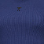 Imagen del Top sin Mangas de Corazón en Azul Marino de la marca Ami PARIS para Mujer - Temporada Primavera-Verano 2026 - Vista Detallada_1