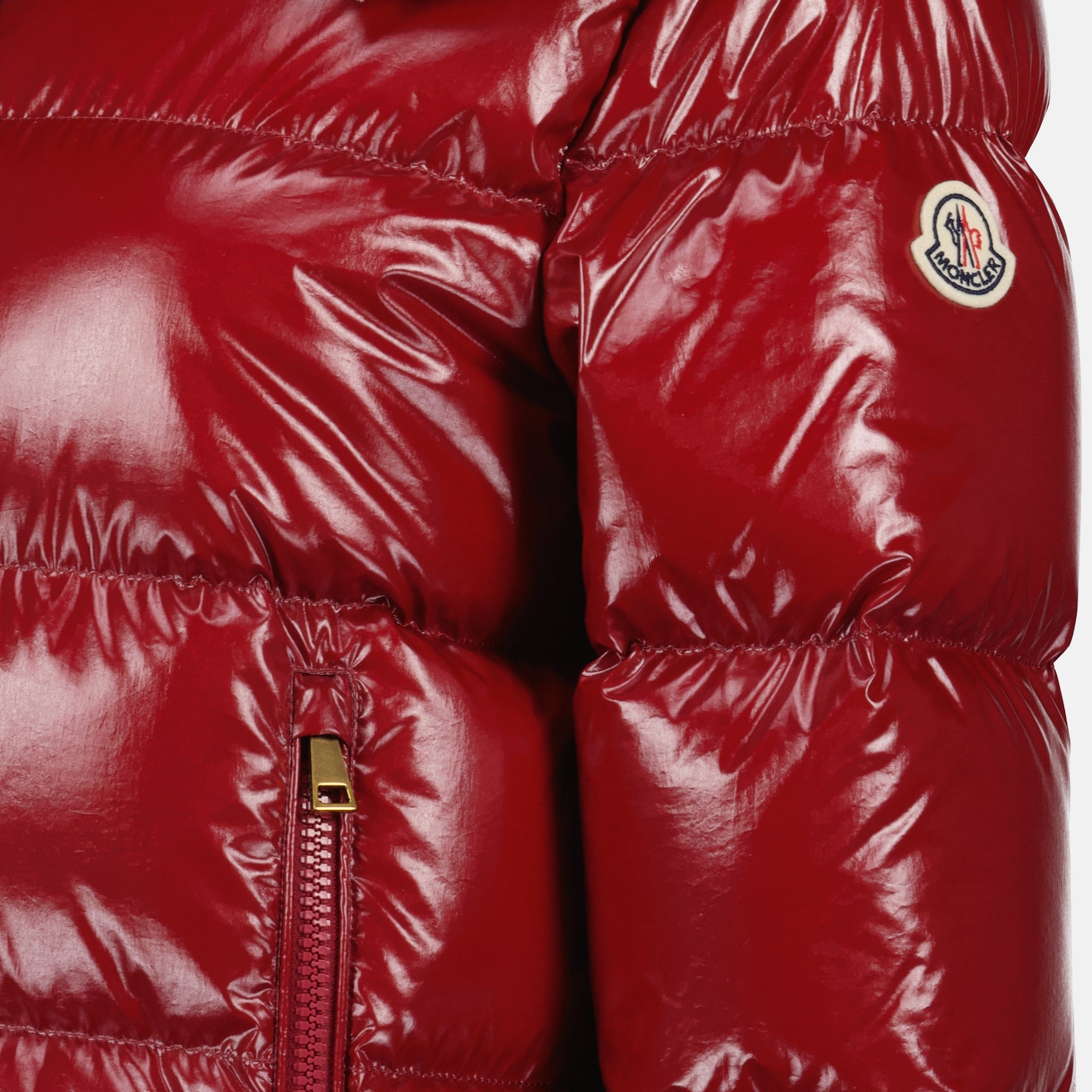 Manteaux ニヴェオレ レッド ダウン ジャケット Moncler Rouge Femme