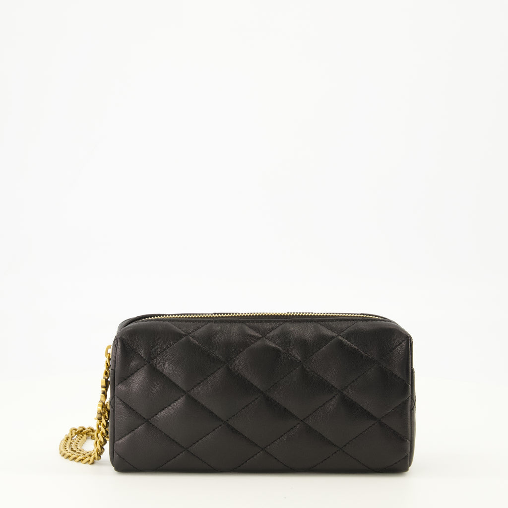 Image de l'article Pochette Bijou Cassandre noir de la marque Saint Laurent pour Femme - Saison Printemps-Été 2026 - Vue de Face