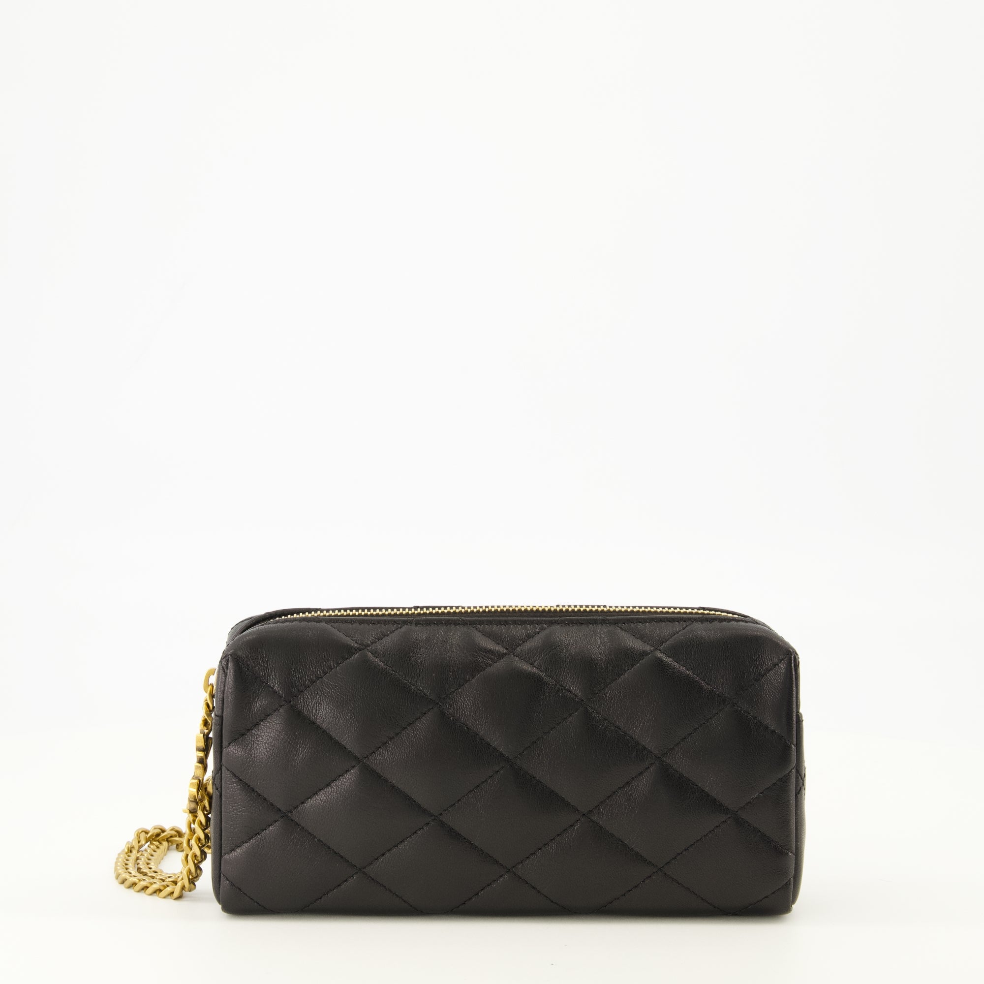 Image de l'article Pochette Bijou Cassandre noir de la marque Saint Laurent pour Femme - Saison Printemps-Été 2026 - Vue de Face