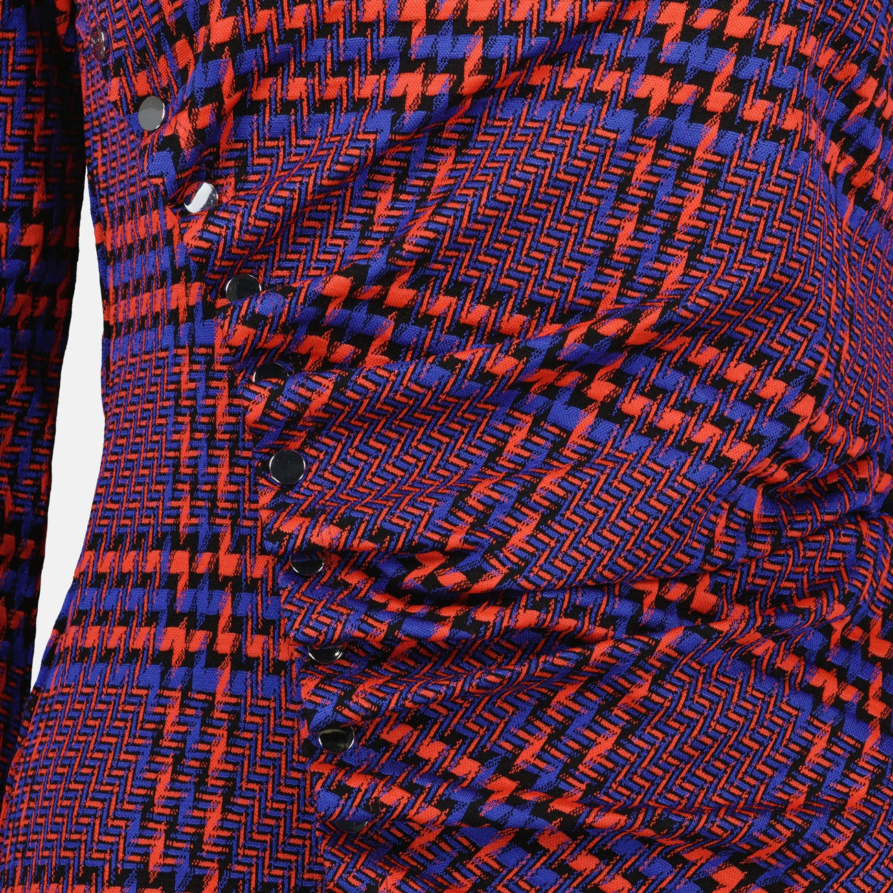 Tops Plaid Draped Top Rabanne Purple Femme