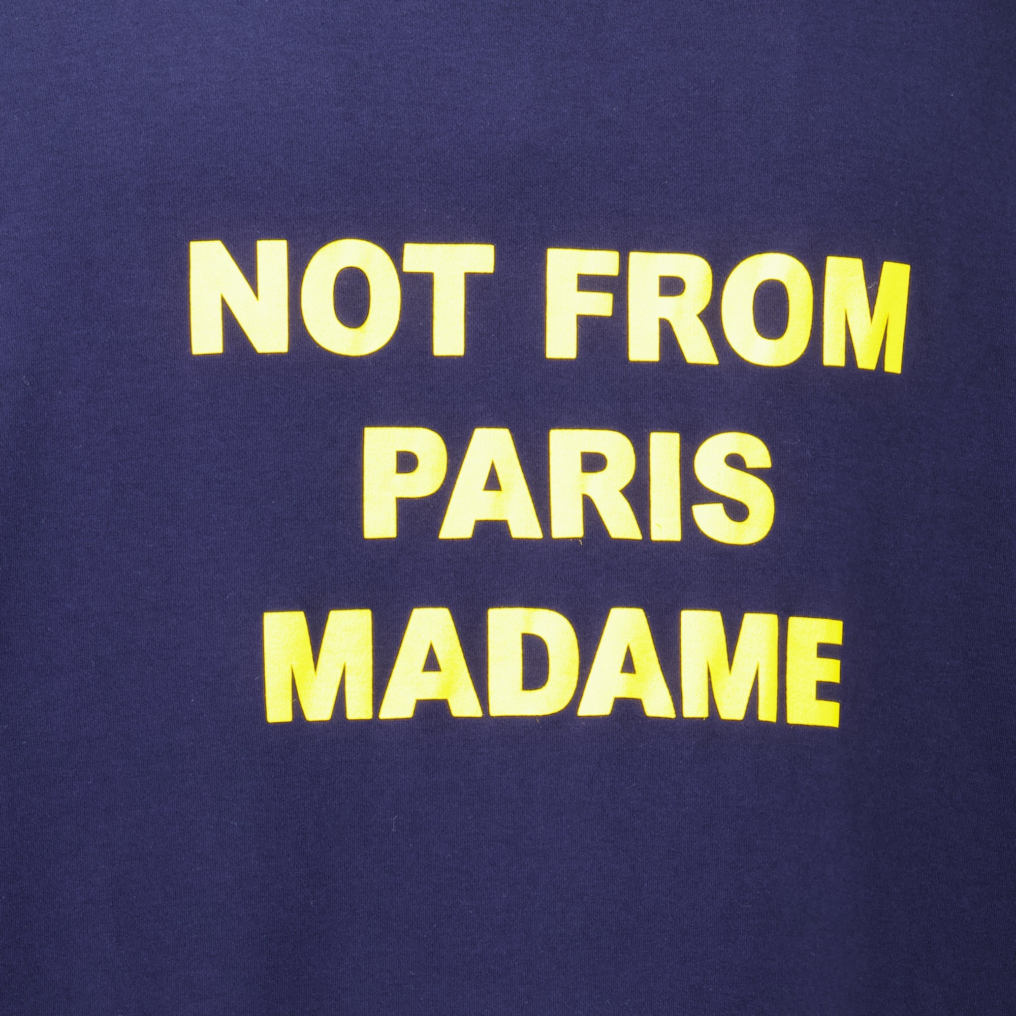 T-shirts T-shirt con Slogan Blu Navy Drole De Monsieur Bleu foncé Homme
