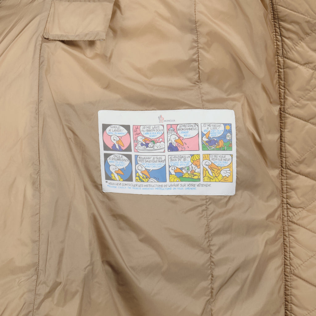 Abrigos Chaqueta de Plumas Larga Boedic Moncler Marrón Mujeres