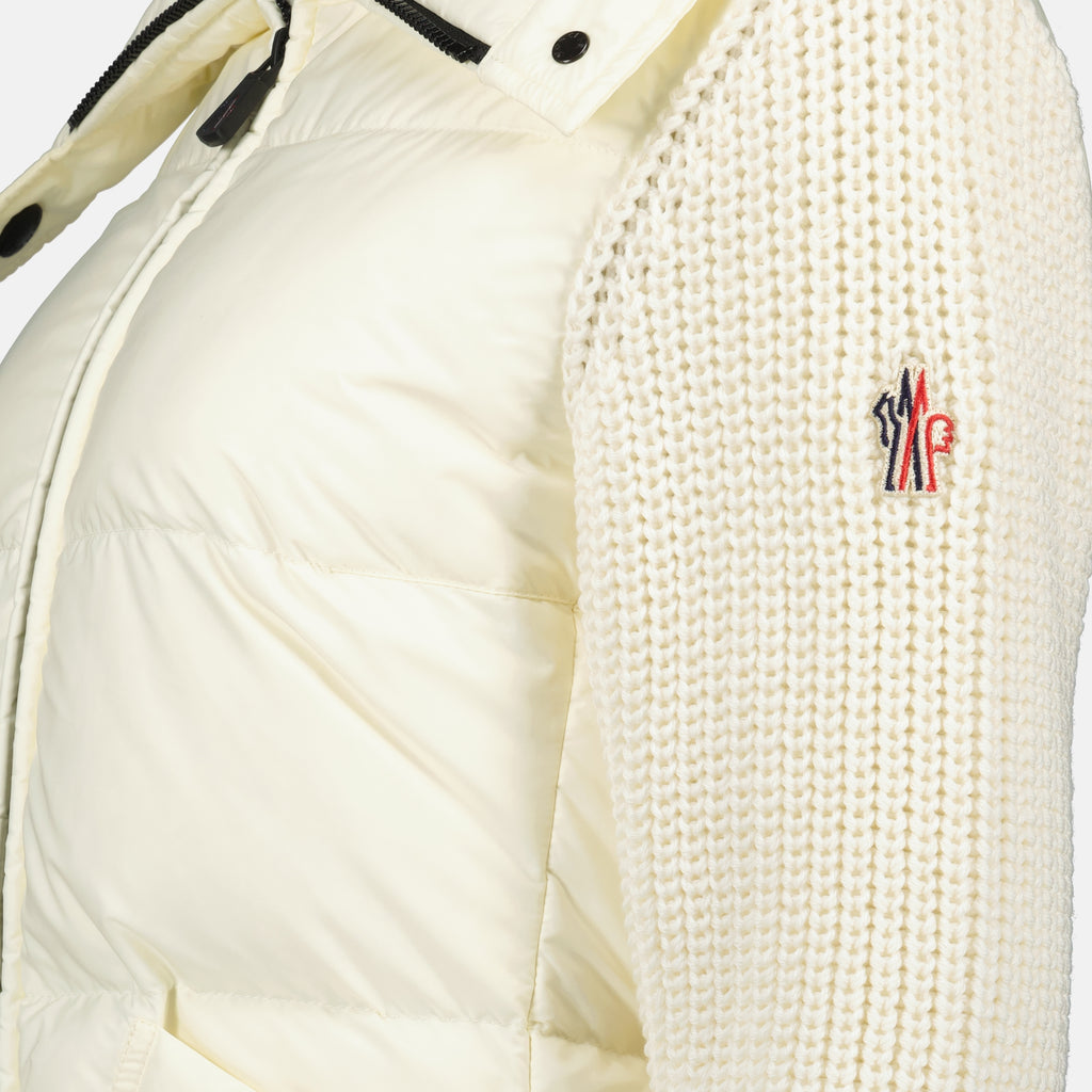 Image de l'article Cardigan zippé en laine blanc de la marque Moncler Grenoble pour Femme - Saison Automne-Hiver 2025 - Vue détaillée_1