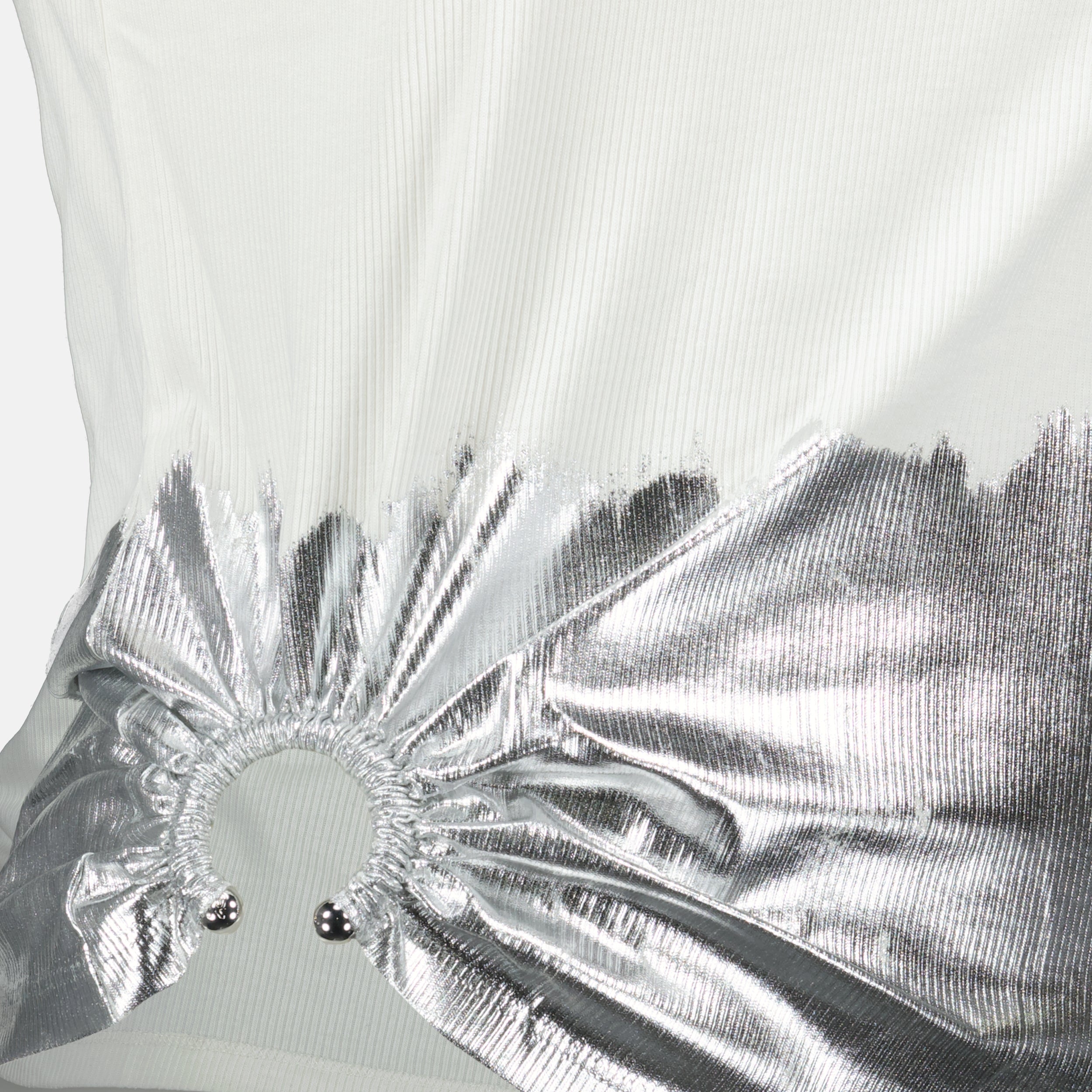 Tops Piercing Tank Top Rabanne White Femme