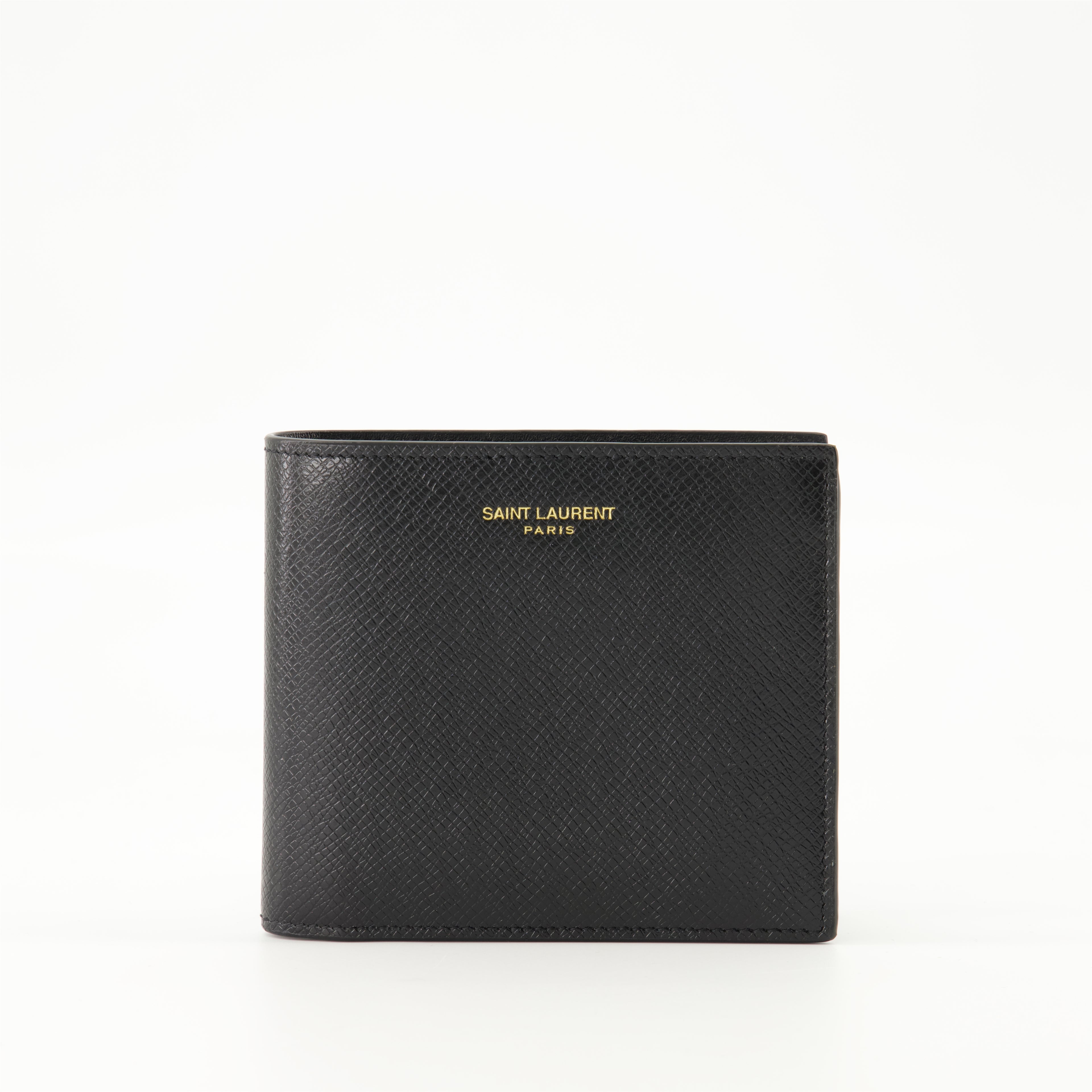 Small leather goods East/West Wallets Saint Laurent Black Homme