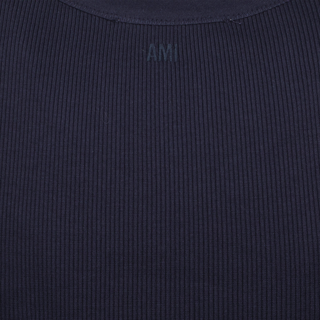 Tops Débardeur côtélé Ami PARIS Bleu foncé Femme