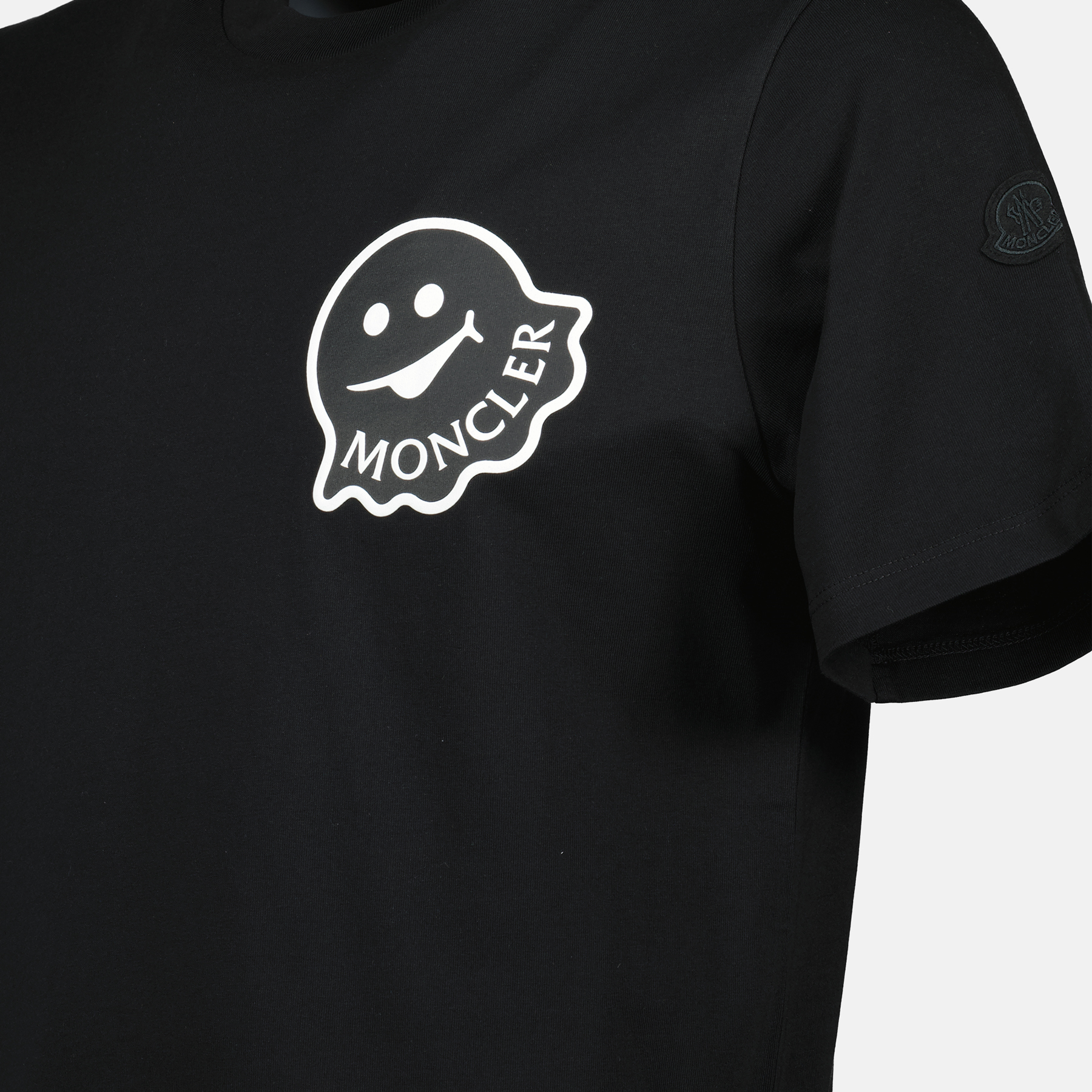 T-shirts T-shirt noir à logo Moncler Noir Homme