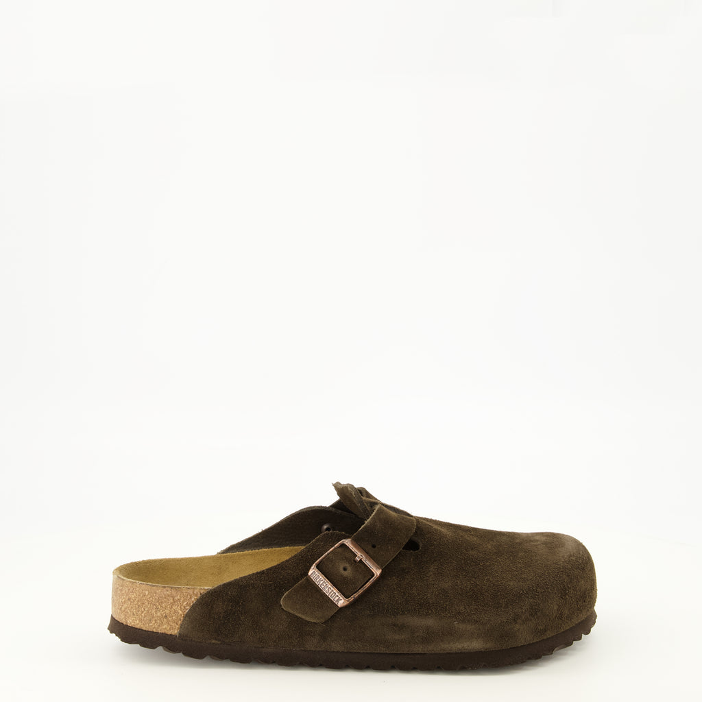 Chaussures ouvertes 브라운 보스턴 뮬 Birkenstock Marron Unisexe