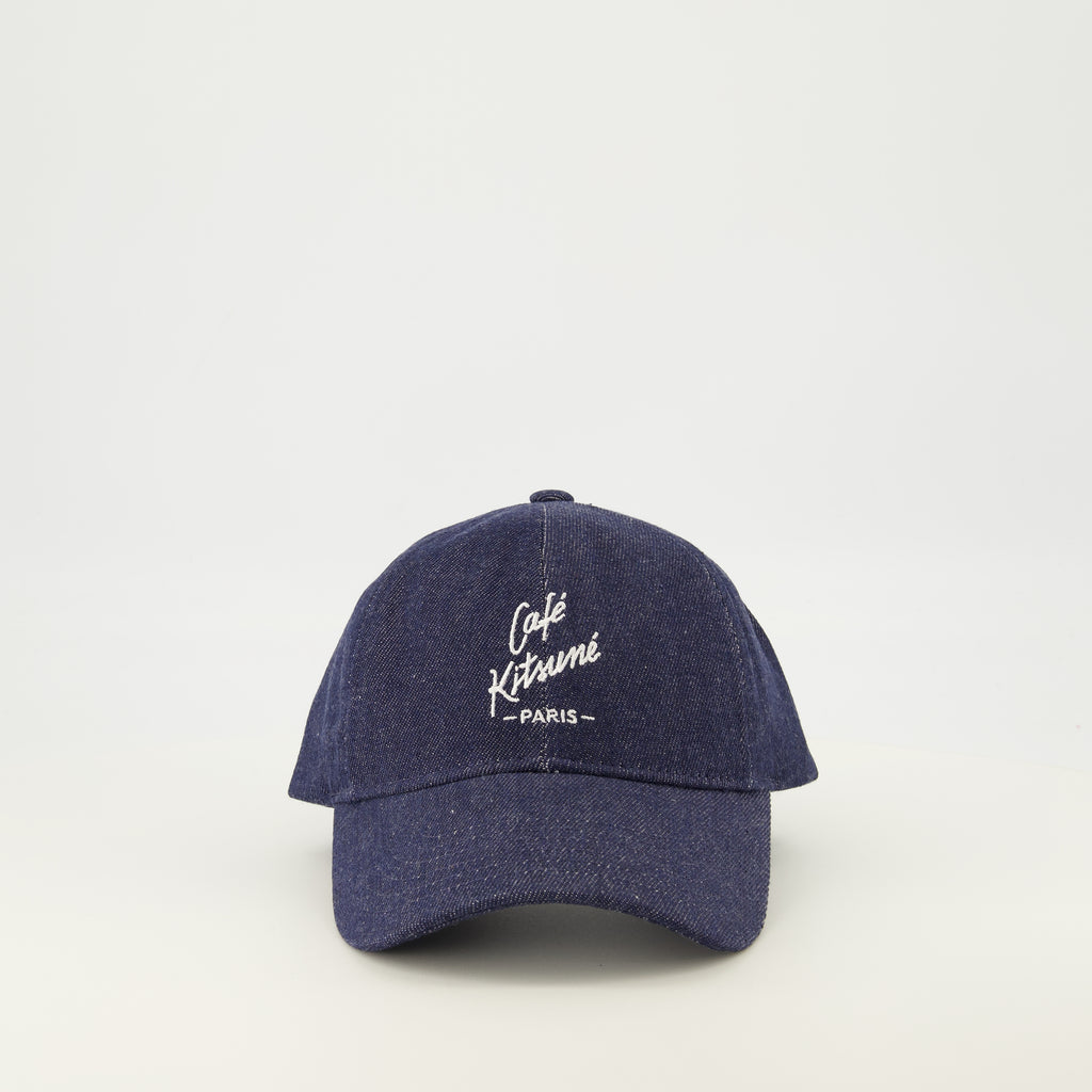 Chapeaux, casquettes et bonnets Blaue Denim-Kappe Maison Kitsune Bleu foncé Unisexe