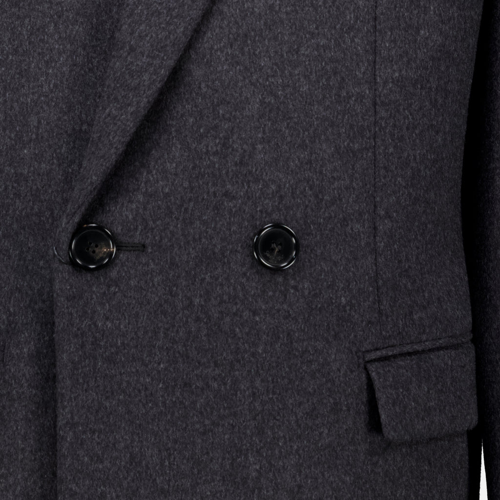 Manteaux Manteau gris en laine Saint Laurent Gris Homme