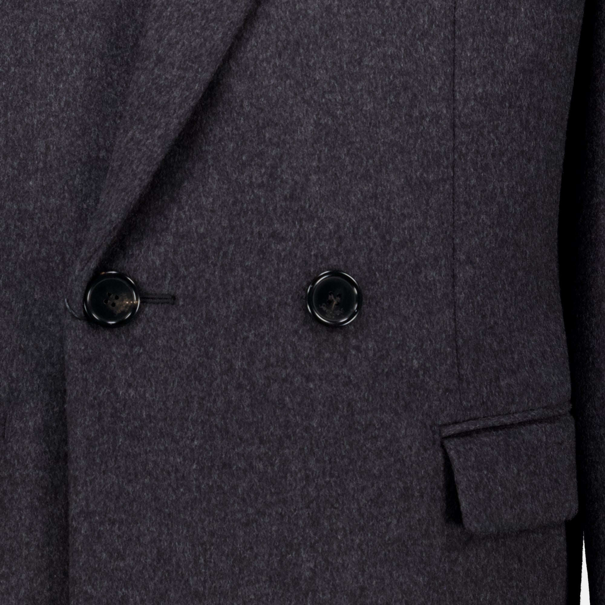 Manteaux Abrigo de Lana Gris Saint Laurent Gris Homme