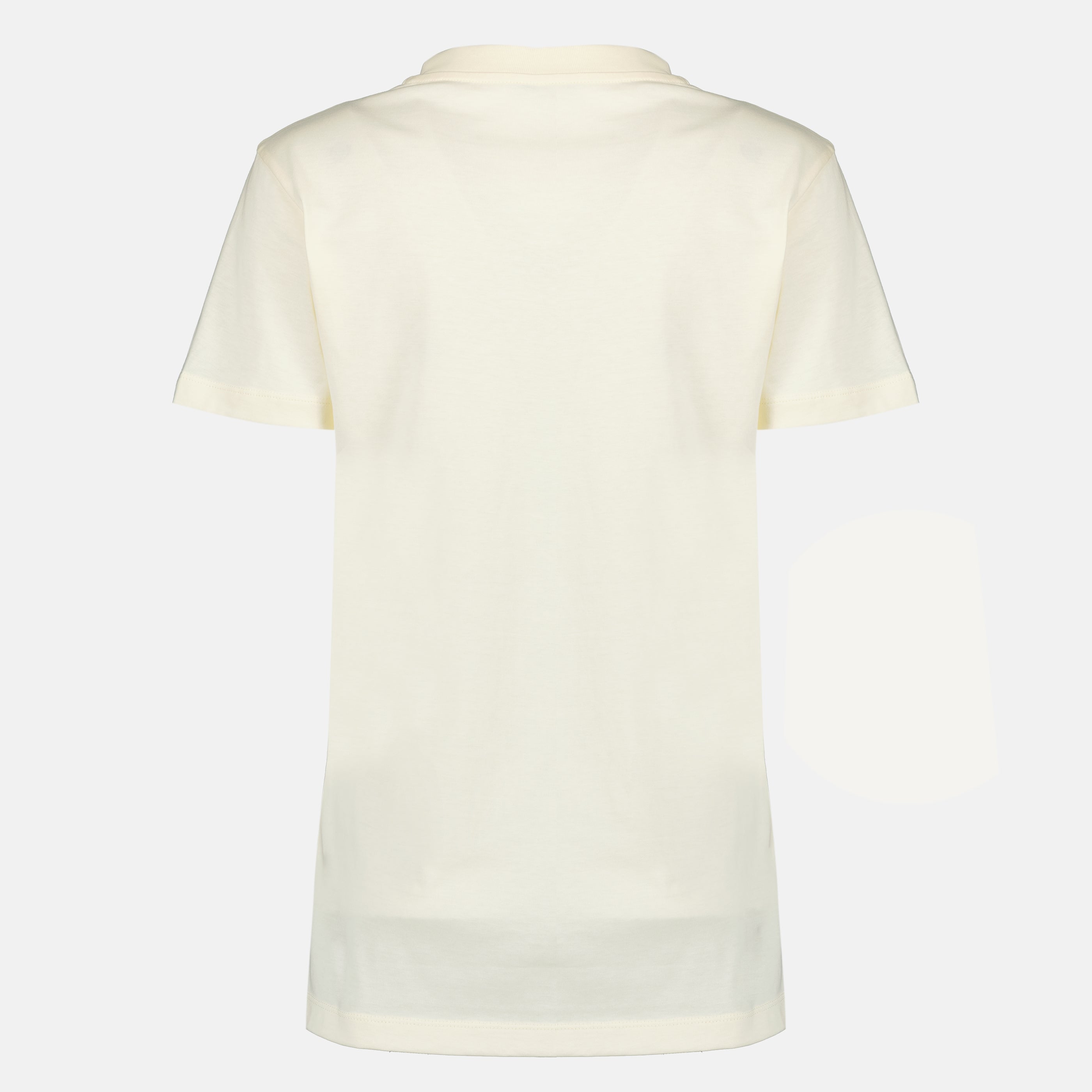 T-shirts T-shirt en coton à logo brodé blanc Moncler Blanc Femme