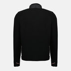 Imagen de la sudadera con cremallera de forro polar negro de Moncler Grenoble para Hombre - Temporada Otoño-Invierno 2025 - Vista Posterior