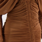 Imagen del vestido mini Orion marrón de la marca Christopher Esber para mujer - Temporada Primavera-Verano 2026 - Vista Detallada_1