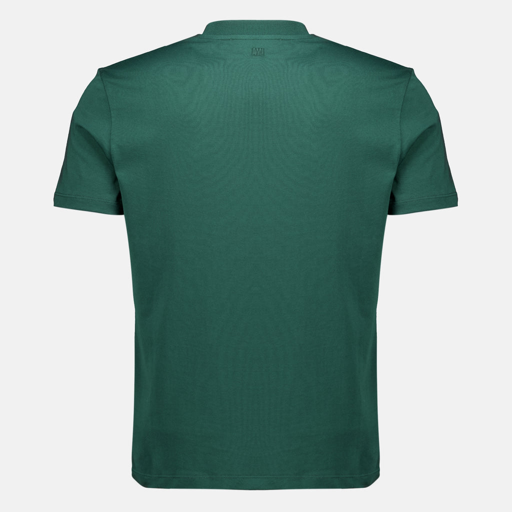 T-shirts Grünes Baumwoll-T-Shirt Ami PARIS Vert Homme