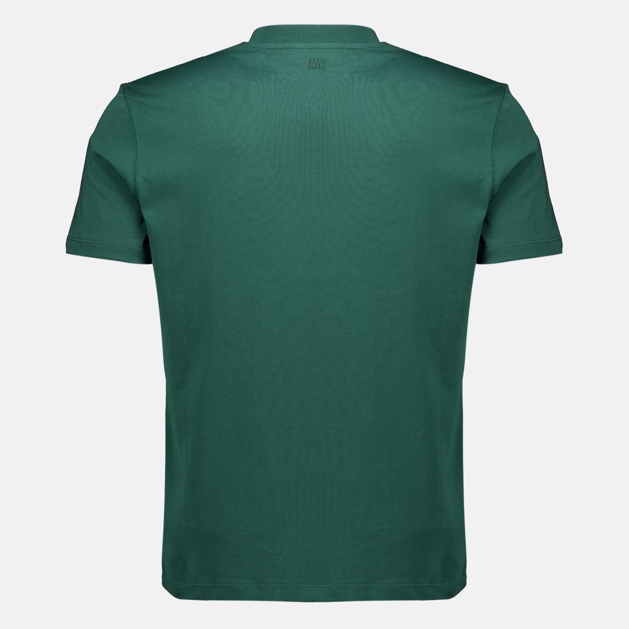T-shirts T-shirt vert en coton Ami PARIS Vert Homme