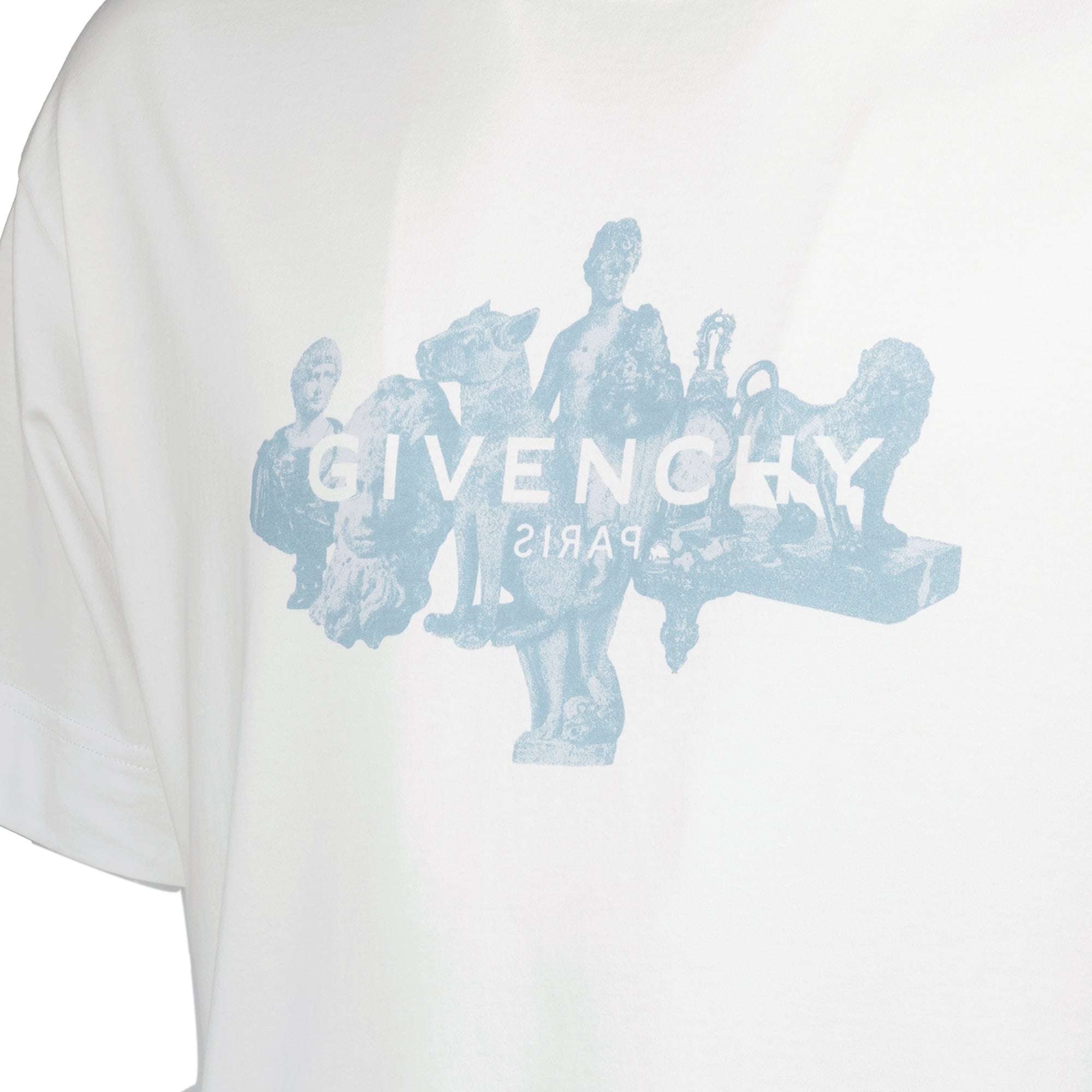 T-shirt T-shirt in Cotone Stampato al Contrario Givenchy Givenchy Bianco Homme