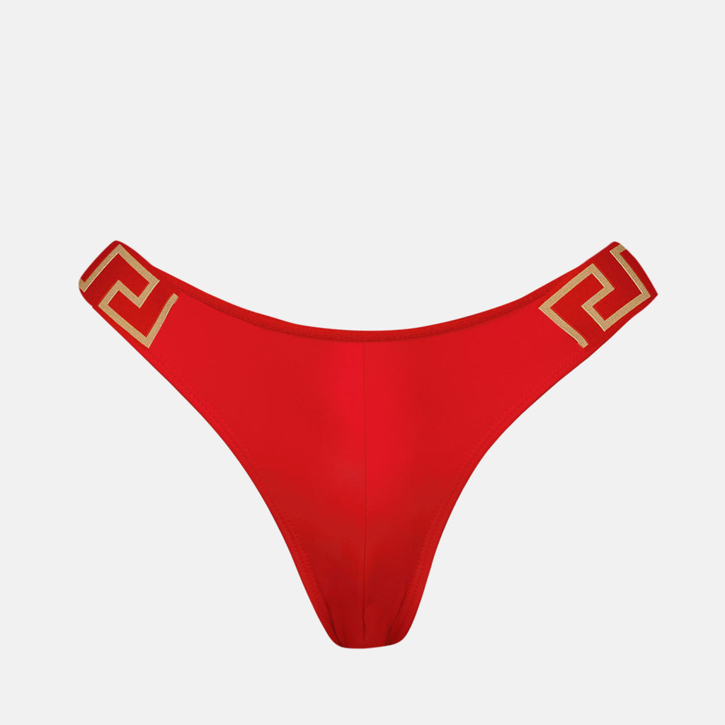 Beachwear Bas de bikini Greca Versace Rouge Femme