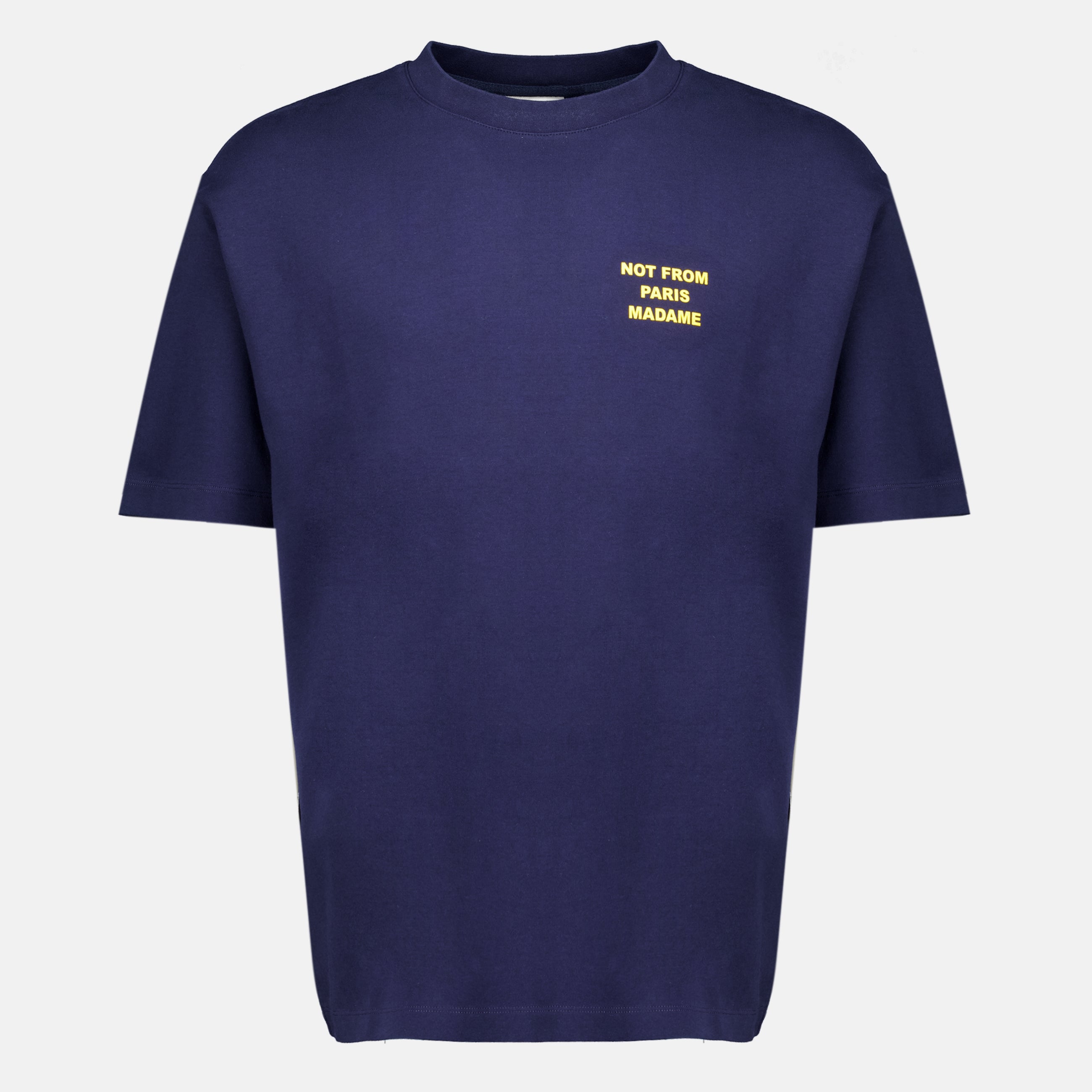 T-shirts T-shirt con Slogan Blu Navy Drole De Monsieur Bleu foncé Homme