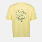 T-shirts T-shirt slogan vignes Drole De Monsieur Yellow Homme