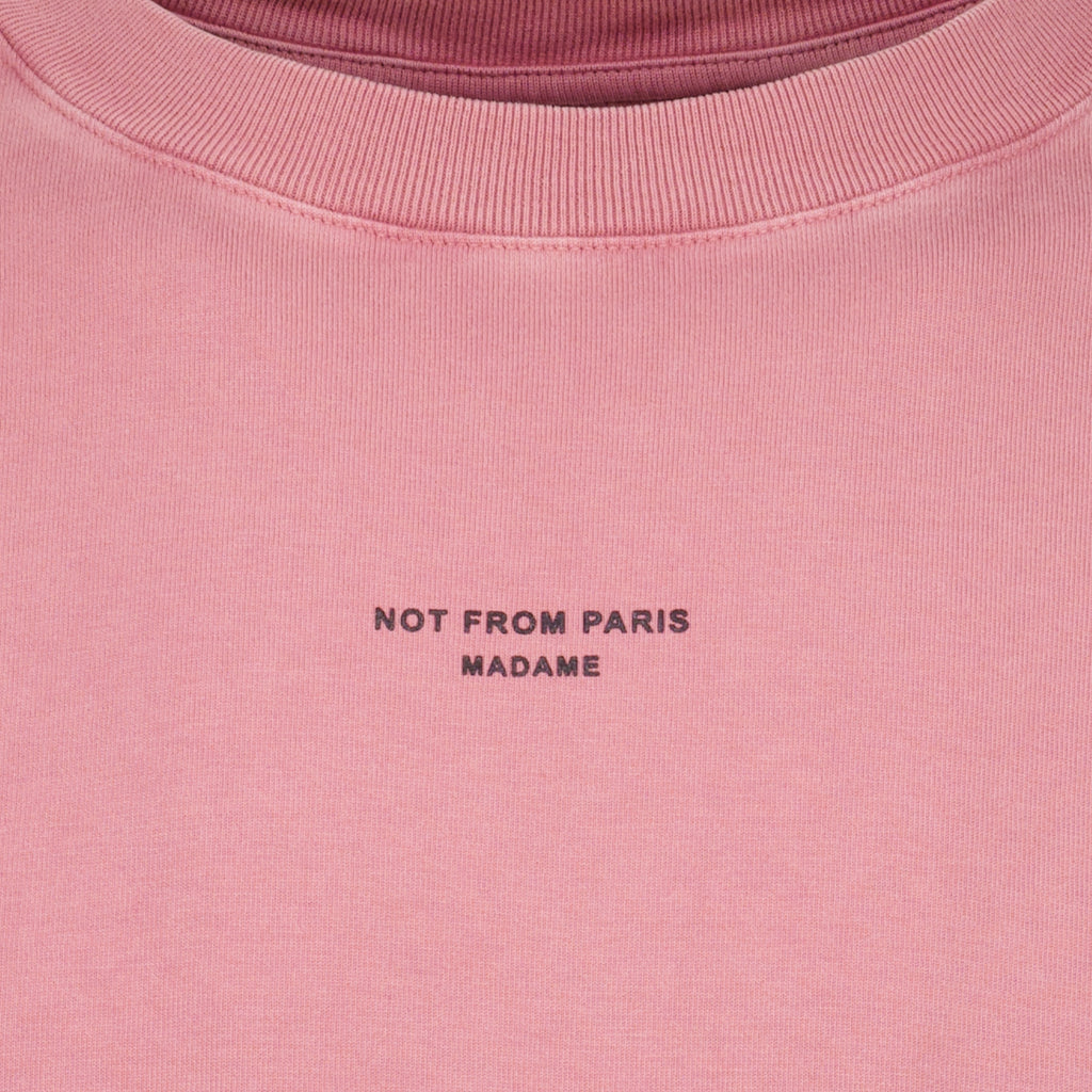 T-shirts T-shirt Slogan Rosa Classica Drole De Monsieur Rose Homme
