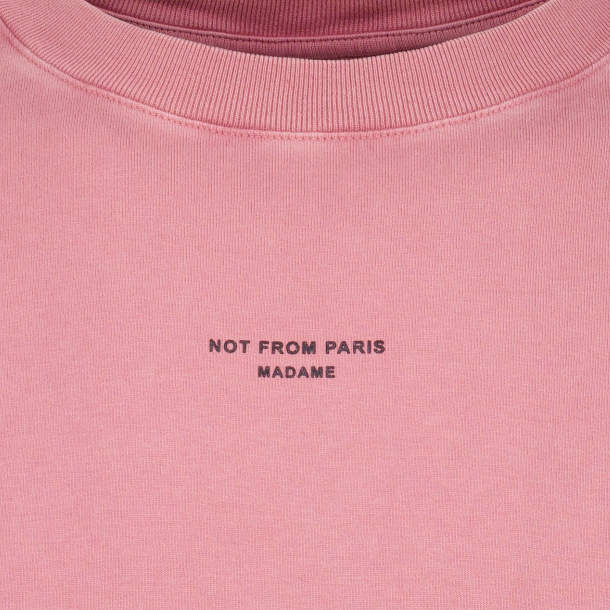 T-shirts T-shirt Slogan Rosa Classica Drole De Monsieur Rose Homme